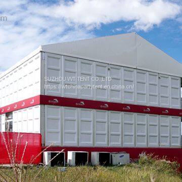 10-25 m Width A Shape Aluminum Double Decker Tent Used for Outdoor Sports Show,office,factory and Event photo-3