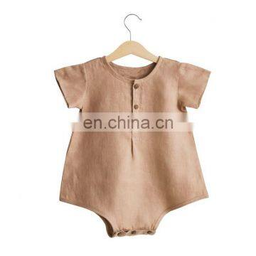 Infants & Toddler Fashion  Cotton Clothes Baby  Girls Princess Linen Romper