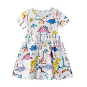 2020 Children's Dress Summer Print Girl's Dress For Party Baby Girl Clothes