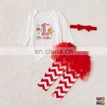 Baby Girls Boys Matching Clothes Sister Brother Match Tops Santa Outfits Sets my First Christmas Romper Tutu Skirt Santa Hats photo-2