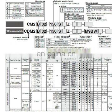 Japan SMC Mini Air Cylinders CDM2B32-200-A93L photo-2