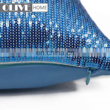 2018 Fashion Decorative Embroidery Ombre Mermaid Sequin Glitter Sofa Waist Cushions Pillow photo-2