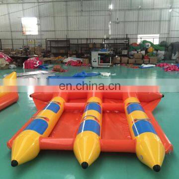 Hot Sell Inflatable Banana Boat for Sale/ Inflatable Flying Fishing Banana Boat for Fun
