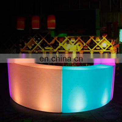 Factory price illuminated portable led bar table glowing light  bar counter