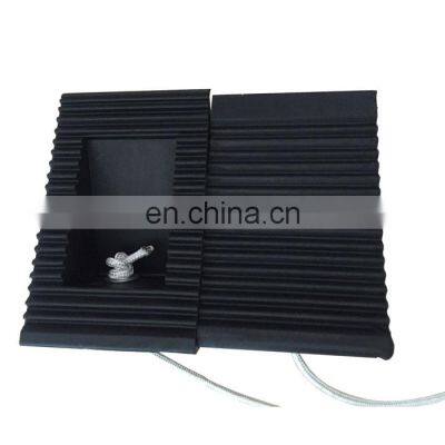 Wheel Chock Blocks With Foot Rope (2-Pack) - Small - Heavy Duty Black Rubber 125*75*65cm photo-5