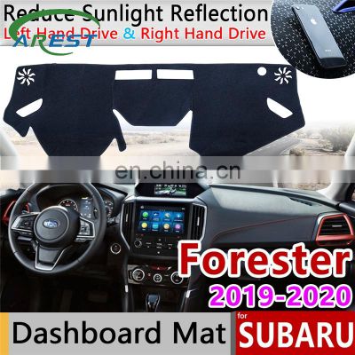 for Subaru Forester 2019 2020 SK Anti-Slip Mat Dashboard Cover Pad Sunshade Dashmat Protect Carpet Anti-UV Car Accessories Rug