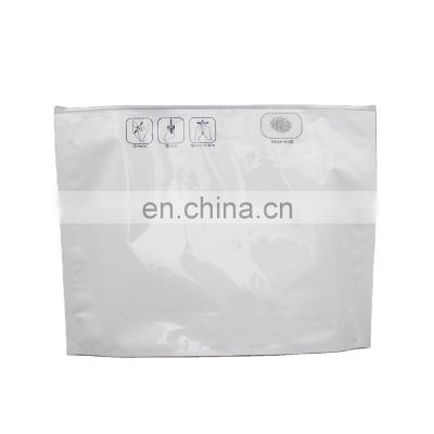 Custom printed zip lock plastic bag glossy finish mylar pouch child resistant exit bags with Pinch N Slide