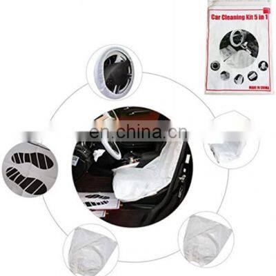 Car Disposable Plastic Seat Steering Wheel Covers Universal Transparent  Protective Covers