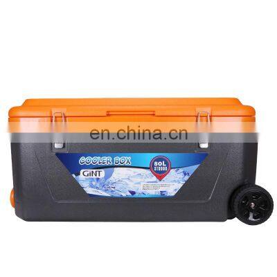 portable modern hiking outdoor travel cans food hot sale outdoor warmer box fridge cooler box for insulation with wheels