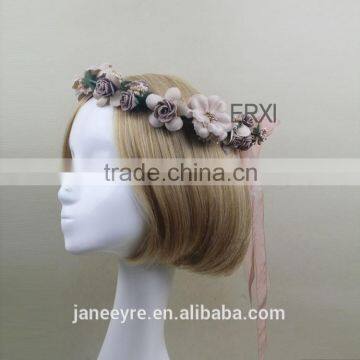 Bridal Design Hair Accessories Colorful Flower Headband,Fascinator Headband Wholesale