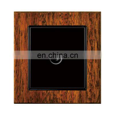 Type 86 UK/EU Standard TV Wall Socket Thick Solid Wood Panel 86*86mm Socketes And Switches Electrical 16A