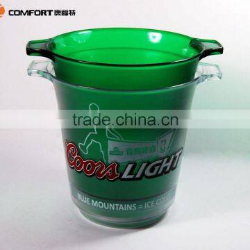 SGS Johnnie Walker round Ice Bucket Plastic Material plastic ice buckets for party