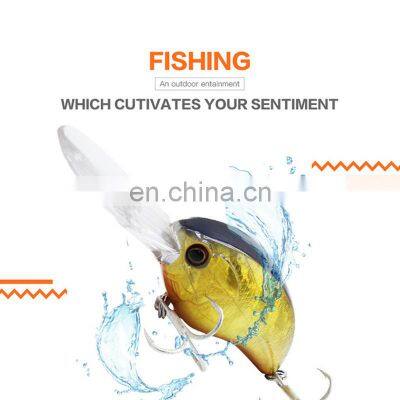 New 90mm 12.5g Hard Plastic Crank Fishing Lure Artificial Fish Bait Crank Lure photo-3