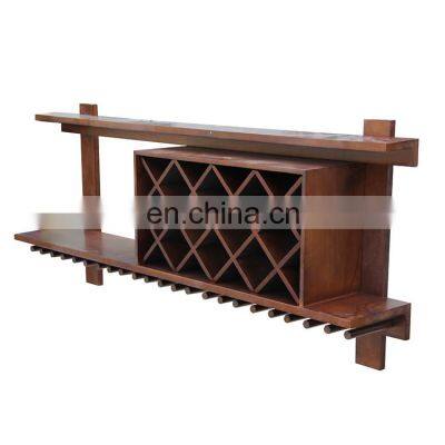 Decoration Modular Foldable Wooden Wine Rack Bottle Holder