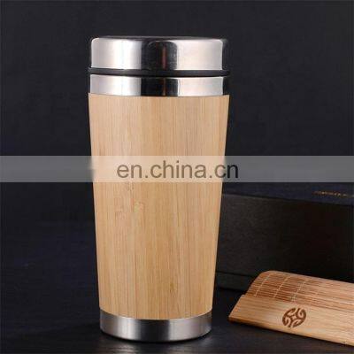 Hot Sale Insulated Bamboo Stainless Steel Wine Tumbler Cup