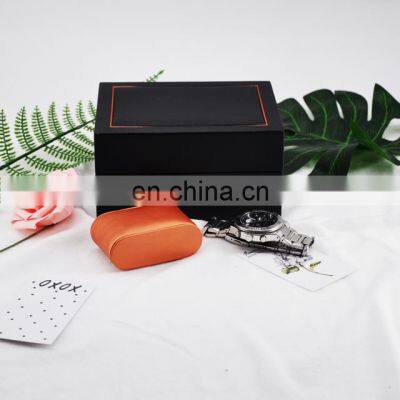Factory Supply Luxury Custom Leather Wooden Display Watch Box Organizer Gift Packaging Watch Box photo-3