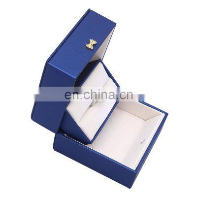 Custom logo LED  luxury White jewellery pendent case elegant packaging custom jewelry  pendent box display organizer cases