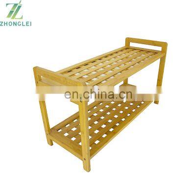 Hot-selling Handmade Bamboo Shoes Storage Shelf Rack Top Quality photo-4
