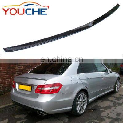 Carbon fiber rear trunk wings spoiler for Mercedes Benz E class W212 4 door sedan 2010-2016