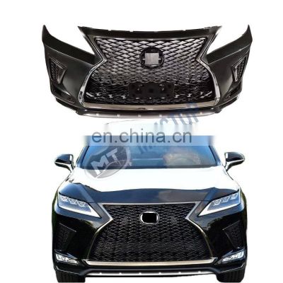 Maictop car accessories facelift front bumper for RX RX350 RX200 sport body kit with fog light 2010-2015 upgrade to 2020