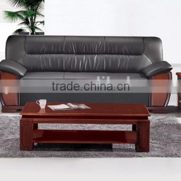 Oupusen 2016 new 1 1 3 black home wooden sofa set