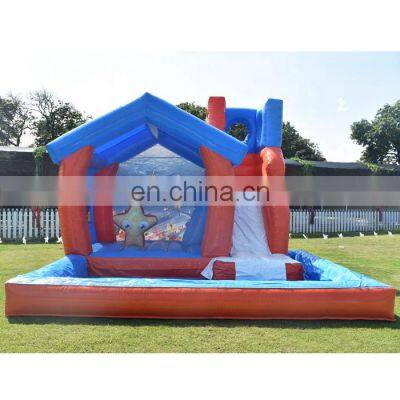 Factory wholesale water park bouncy castle inflatable water slide bounce house