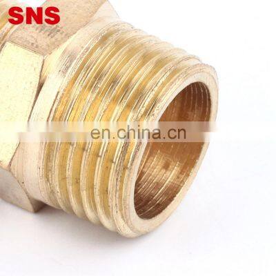 SNS BW Series Pneumatic Double Male Thread Straight Extension Connector Adapter Brass Quick Coupler Pipe Fitting photo-5