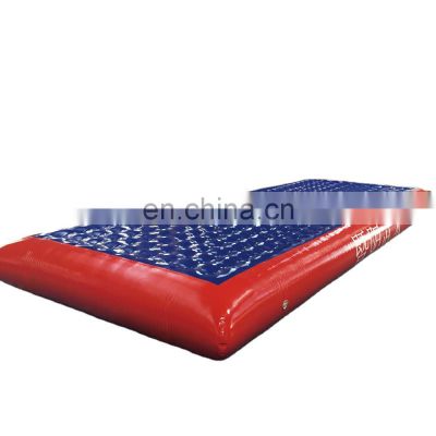 Red And Blue Gymnastics Track Inflatable Air Mat Tumble Track For Sale