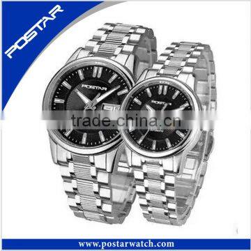 Pairs Couple Wrist Watches Quality Assurance Stainless Steel