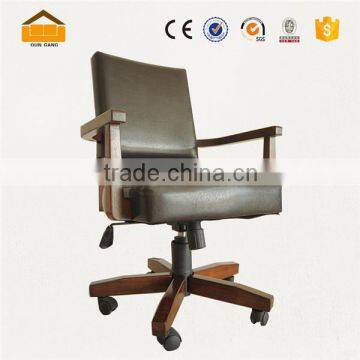 Beauty Wooden Arms Chair With Wheel