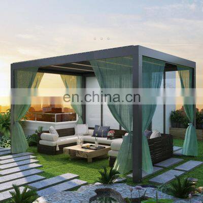 Modern Outdoor Bricoking Bioclimatique Smart Pool Retractable Pergola-aluminium Bioclimatic 5x3 Set photo-4