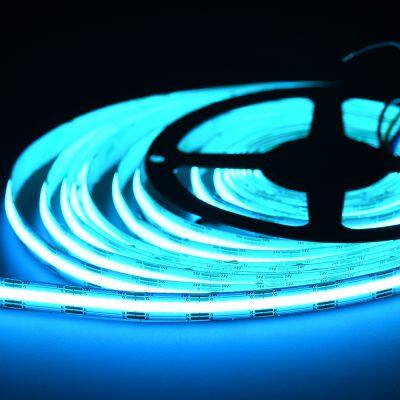 DC12V 24V Tape Light Tiffany Blue COB Led Strip Light Flexible Tiffany Blue Fob Cob Led Strip photo-5
