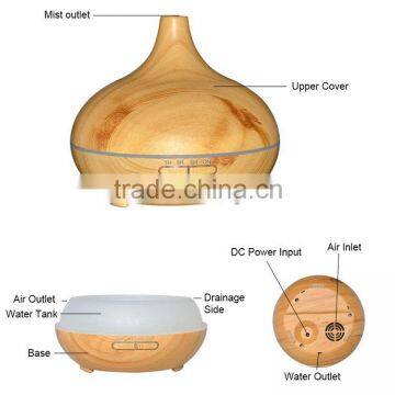 300ml Oil Diffuser Ultrasonic Cool Mist Aroma Wooden Essential Oil Diffuser for Coffee Cup AN-0426 photo-4