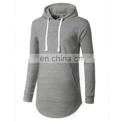 Long Line Hoodie Custom Long Body Hoodies & Sweatshirt Street Wear Cotton Printing and Embroidered Hoodies for Men and Women photo-3