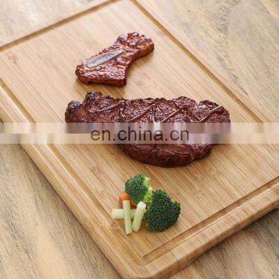 High Quality Cheap Restaurant Organic Big Rectangle Bamboo Cutting Board