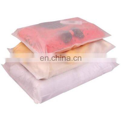 Custom Biodegradable Matte Frosted Sealing Zipper Bags T Shirt Swimwear Zip Lock Clothing Bags With Logo