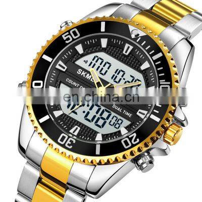 Waterproof Screen chrono 1850 skmei digital sport watch for men stainless steel male heavy watches factory price