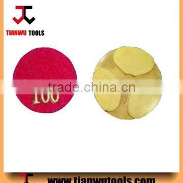 2" Three block hard polishing pads