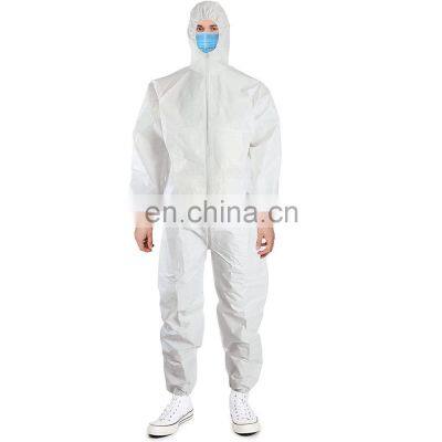 Individual Pack Microporous Protective Coverall With Hood Elastic Wrists, Ankles and Waist, Single Zipper