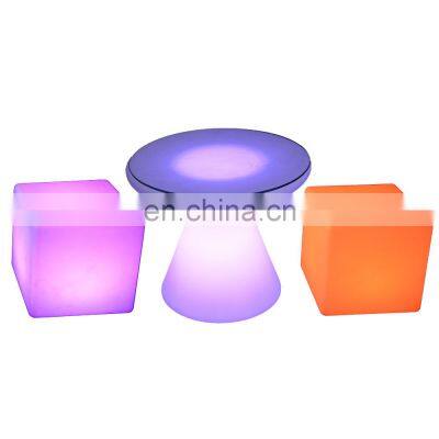 led seating mobile bar lumineux cubo led chairs bar tables hookah vip seating