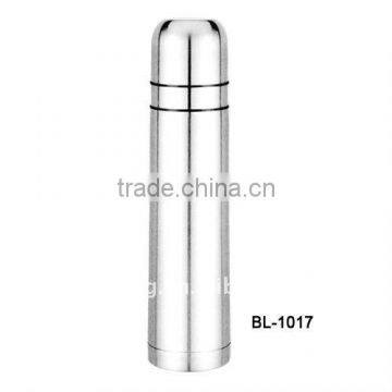 1L double wall stainless steel vacuum flask,with 2pcs lids