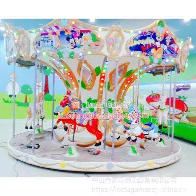 Guangdong Zhongshan Tai Lok Entertainment Machinery Play Equipment Carousel Children Luxury Carriage 12-seat Mickey Mouse Luxury Carousel photo-2