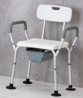 Elderly Bathing Chair Handicapped Bathroom Chair Anti-Silp Aluminum Alloy Height Adjustabl Chair ﻿