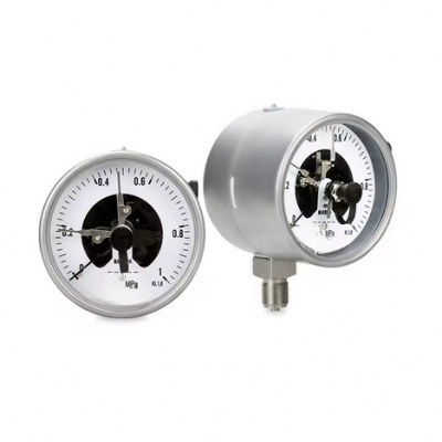 All stainless steel (seismic resistant) electric contact pressure gauge