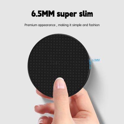 Custom Cargador Portatil Wireless Charger for Iphone Android Mobile Portable Charging Wireless Charger Pad With Led Circle Light photo-5