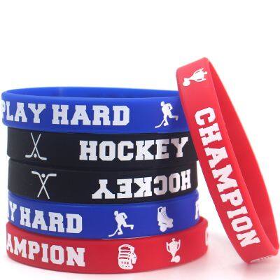 Silikon-Armband mit eingepr?gtem Design, individuell gestaltete Gummib?nder als Armreif für Sportaktivit?ten