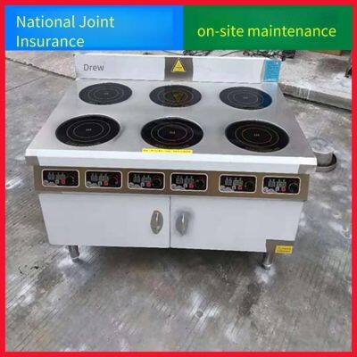 Коммерческий электромагнитный рисоварка-глинный горшок, 6-угольный варочный аппарат для Чан Лянь ма лань танг, 8-лучевая духовка для сетевых ресторанов, горшок для приготовления рисовых лапши