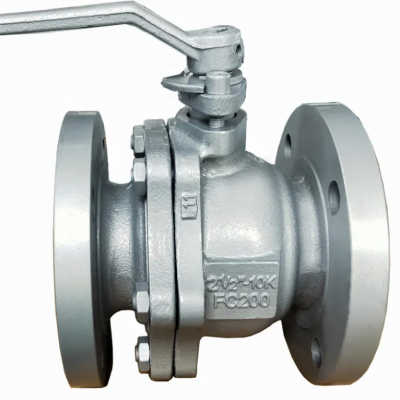 Ansi Class 150 DIN PN16 JIS 10K Flange Ball Valve Cast Iron FC200 2pc Ball Valve for Water photo-5
