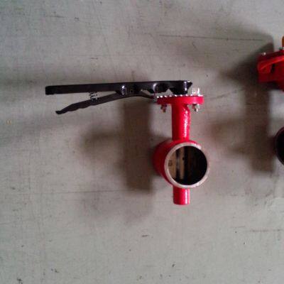 DN70-DN200 D381X-16Q Hand Wheel Groove Butterfly Valve Clamp Butterfly Valve Fire Signal Manual Butterfly Valve photo-6