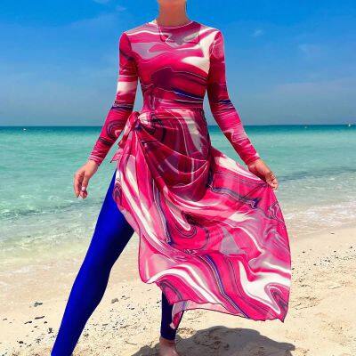Modest Activewear Swimwear Burkini Set Full Coverage Swimwear photo-2